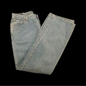 Levi’s 519 Flare Jeans Y2K Low Rise 100% Cotton Vintage Denim Wmns 14 No Stretch